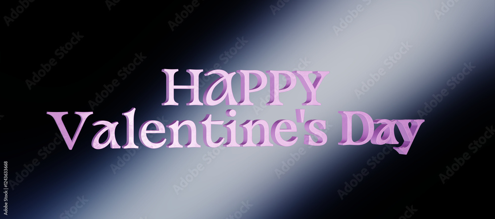 Fototapeta premium Bold 3D text spells out