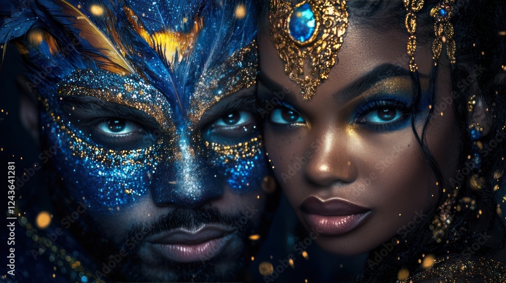 Carnaval Night: Latin Dance Event with Samba, Salsa Dancers, Masquerade Invitations, and Carnival Masks Carnaval Night: Latin Dance Event with Samba, Salsa Dancers, Masquerade Invitations, and Carnival Masks