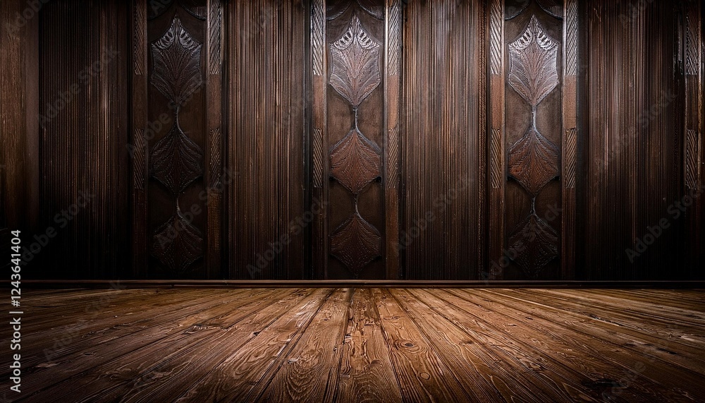 empty room with wooden floor empty room with wooden floor
