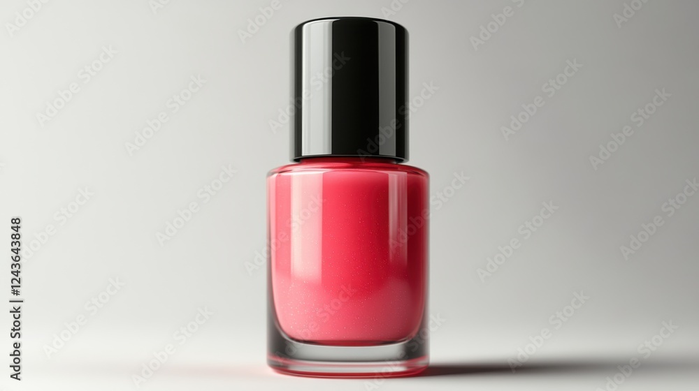 bottle of pink nail polish isolated on transparent background bottle of pink nail polish isolated on transparent background