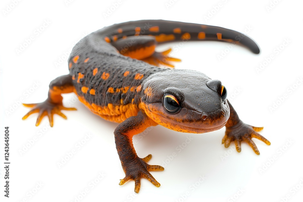 Obraz premium newt isolated on white background