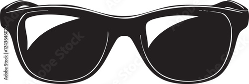 black silhouette of sunglasses