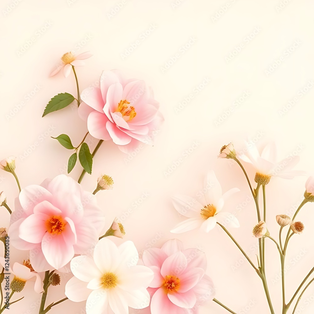 Obraz premium pink and white background