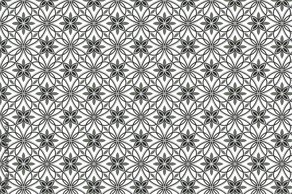 Traditional Moroccan Geometric Pattern Vector Background Traditional Moroccan Geometric Pattern Vector Background