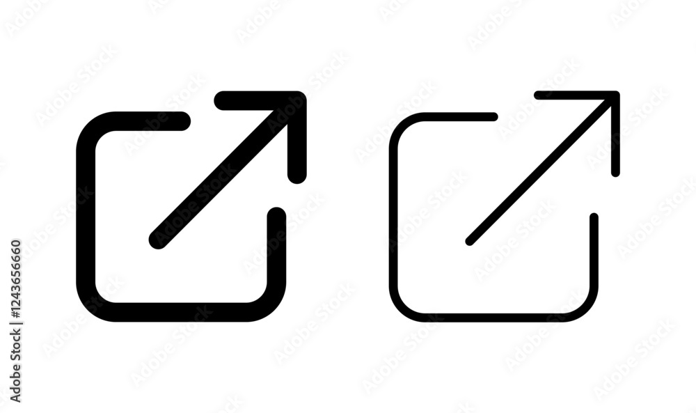External link icon logo design. link sign and symbol. hyperlink symbol External link icon logo design. link sign and symbol. hyperlink symbol