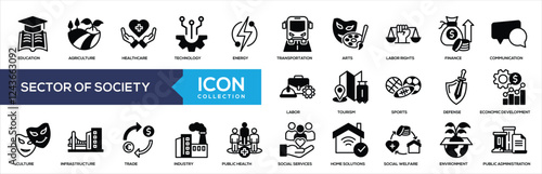 Sector of Society Mixed Icon Collection
