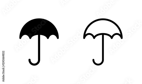Umbrella icon logo design. umbrella sign and symbol
