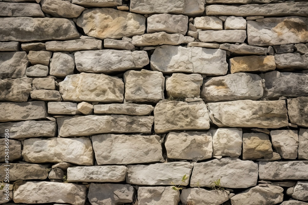 Fototapeta premium Sunlight illuminating a textured stone wall, creating a seamless background ideal for design projects