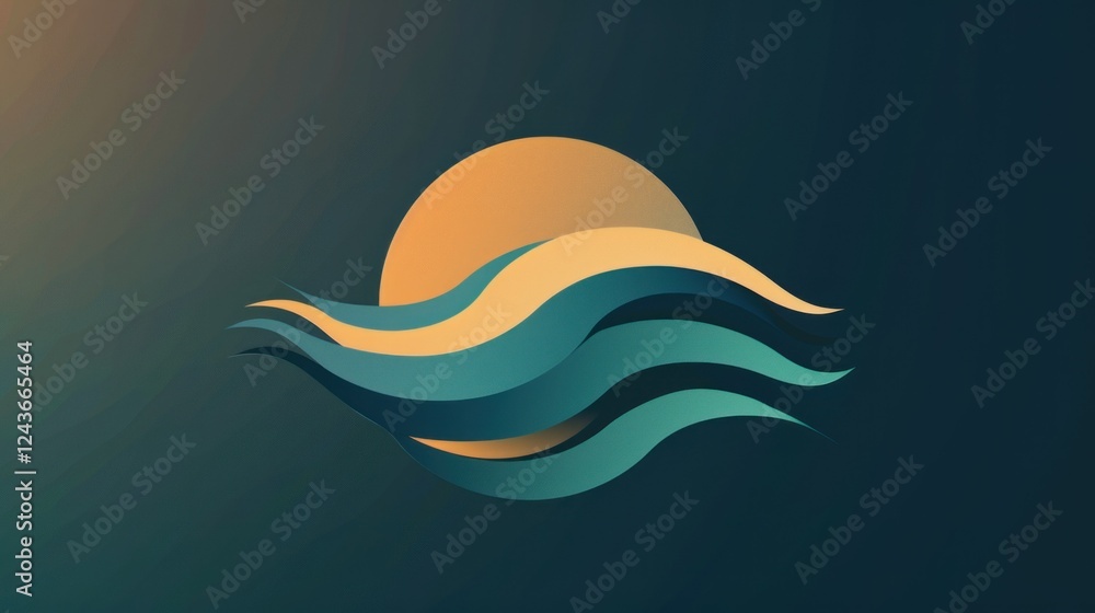 A modern abstract logo design with minimalistic shapes and gradients. stock photo --ar 16:9 --style raw --v 6 Job ID: c048cd0b-06c5-4edc-ba69-2f56328dbfbb