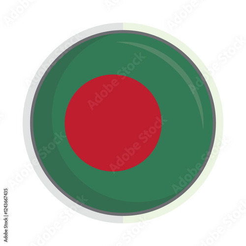 Free Download Bangladesh national flag Shield Badge - GFXLoad