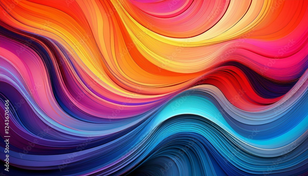 a vibrant abstract background featuring waves of vivid colors a vibrant abstract background featuring waves of vivid colors