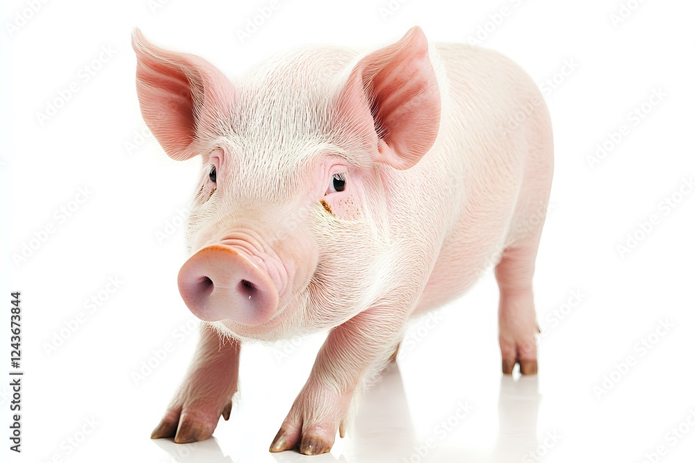 pig isolated on white background pig isolated on white background