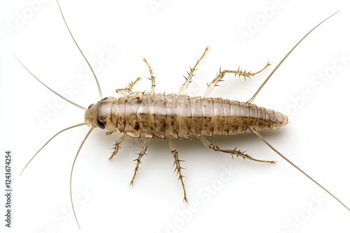 Obraz na płótnie silverfish isolated on white background w salonie