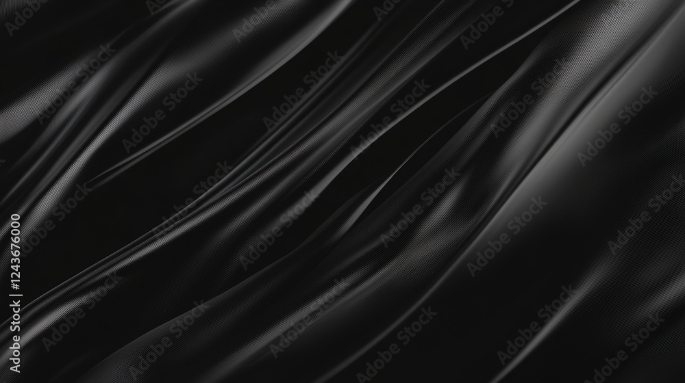 Fototapeta premium Abstract Black Wave Texture Background