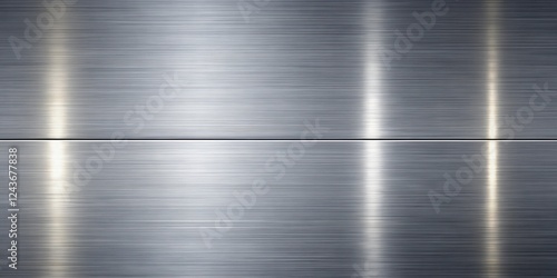 Wallpaper Mural Sleek Metallic Surface Texture with Horizontal Brushed Lines and Subtle Highlights Torontodigital.ca