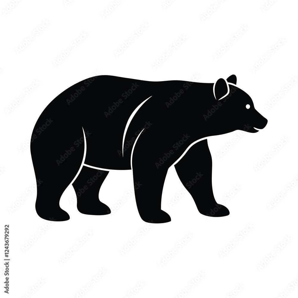 vector illustration of a bear vector illustration of a bear