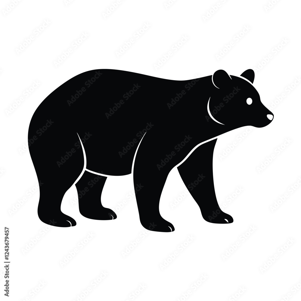silhouette of a bear silhouette of a bear