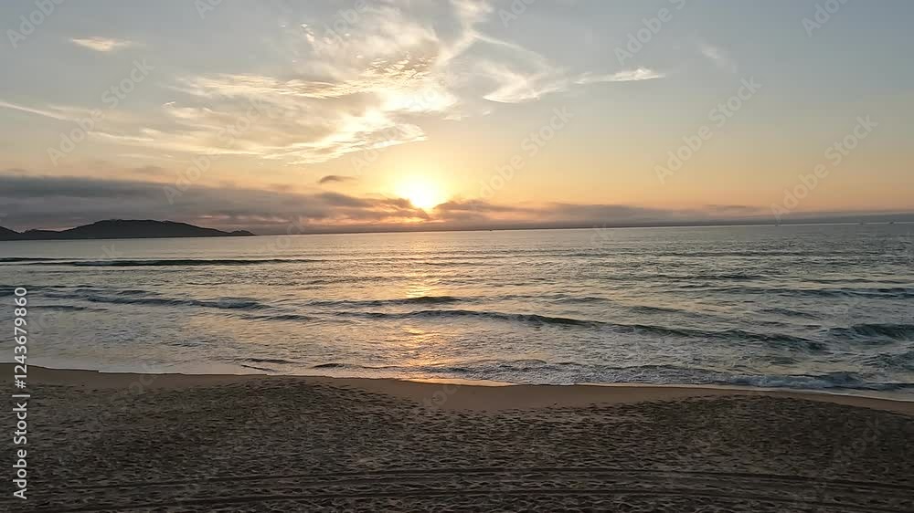 Sunsrise in Praia do Campeche beach Florianopolis Sunsrise in Praia do Campeche beach Florianopolis