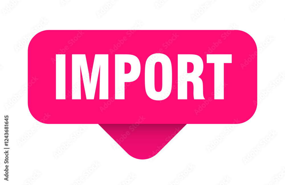 import sticker. import sign on transparent background import sticker. import sign on transparent background