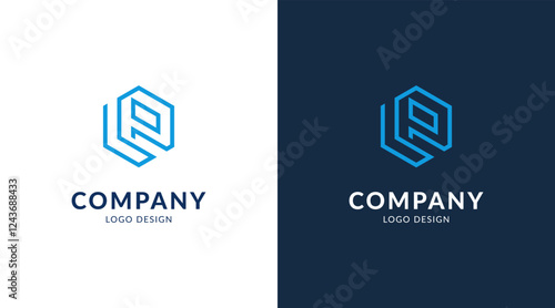 Modern letter LP, monogram letter LP logo design, PL logo vector
