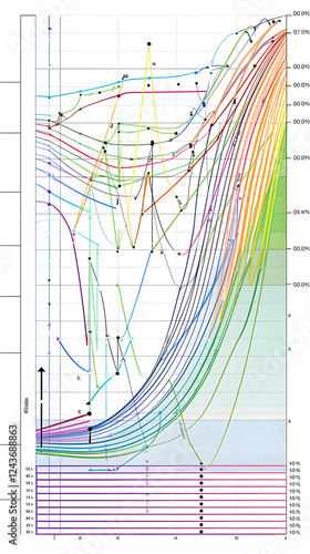 Pressure-Temperature Chart for Various Refrigerant Types in Refrigeration photo