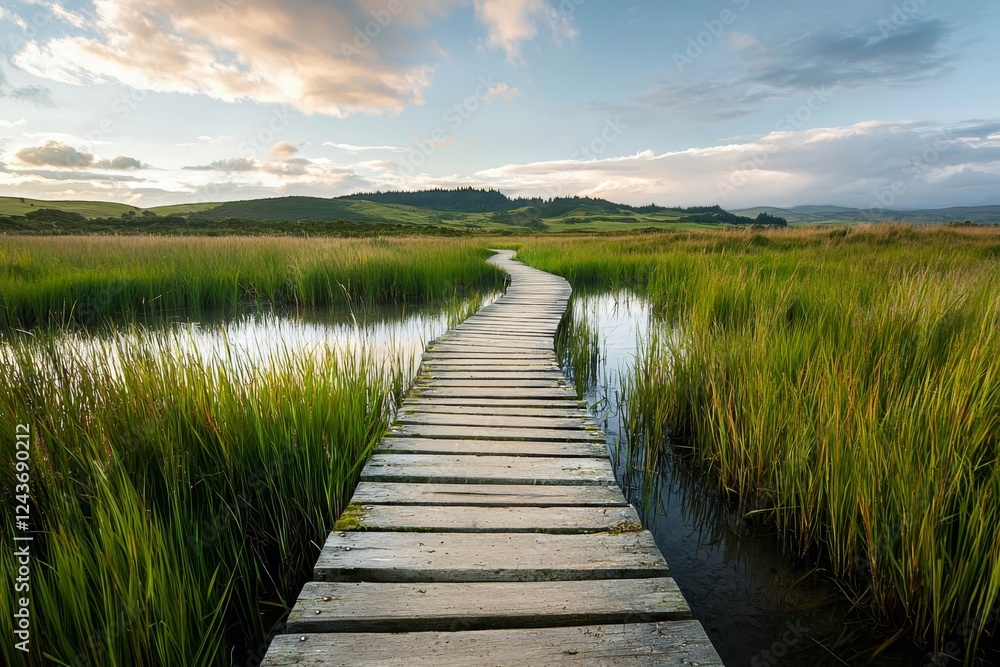 Fototapeta premium Swamp Walk, New Zealand