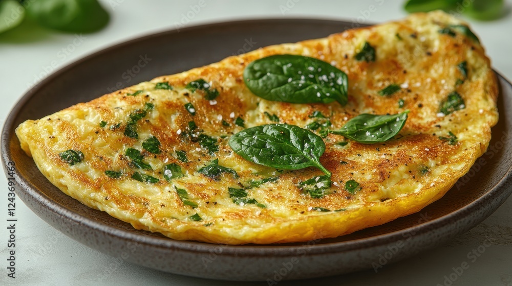 egg white omelette with spinach isolated on transparent background egg white omelette with spinach isolated on transparent background