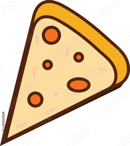 Delicious and eye catching pizza slice - triangle pizza  