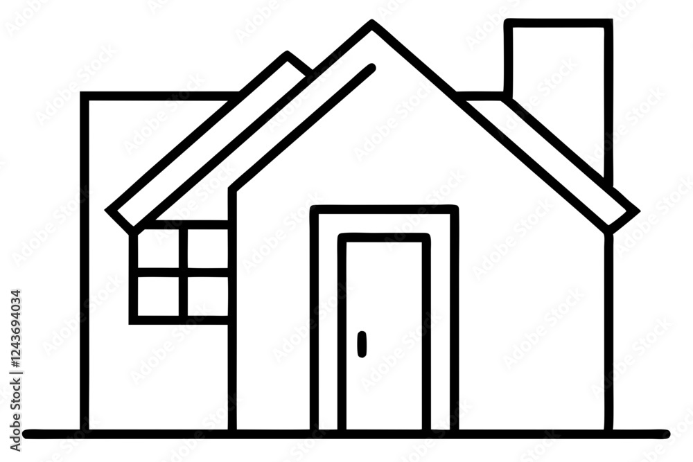 Minimal Emergency Exit Icon Line Art for Building - SVG Vector Design Minimal Emergency Exit Icon Line Art for Building - SVG Vector Design