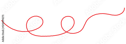 The needle and thread icon. A simple flat vector illustration on a white background