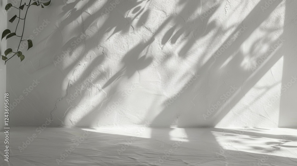 A minimalistic white abstract background with gentle textures and shadows. stock photo --ar 16:9 --style raw --v 6 Job ID: 67360bc1-d585-4764-ab57-c4e7f22ac908
