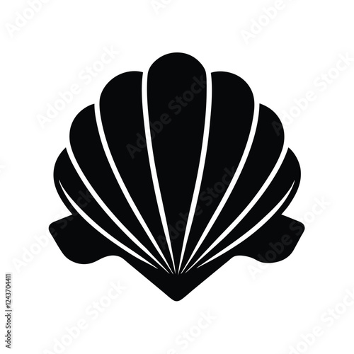 vector illustration of shell