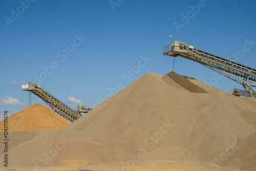 Kieswerk Holcim Kies und Splitt GmbH, Weimar (Lahn), Landkreis Marburg-Biedenkopf, Hessen, Deutschland photo