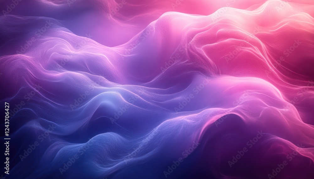 Fototapeta premium Dreamy Neon Flow Abstract Background