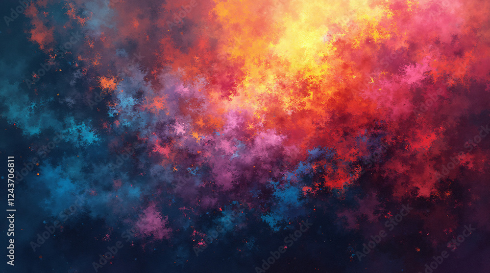 Fototapeta premium Abstract Colorful Explosion Art Painting