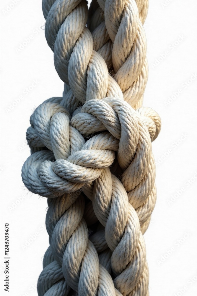 Thick ship ropes, intricate knot detail, white backdrop, sailing ship, knotting, rope texture Thick ship ropes, intricate knot detail, white backdrop, sailing ship, knotting, rope texture