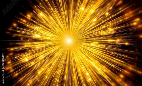 A radiant burst of golden-white light with warm glowing edges, emanating divinely from the center, creating a celestial energy effect.