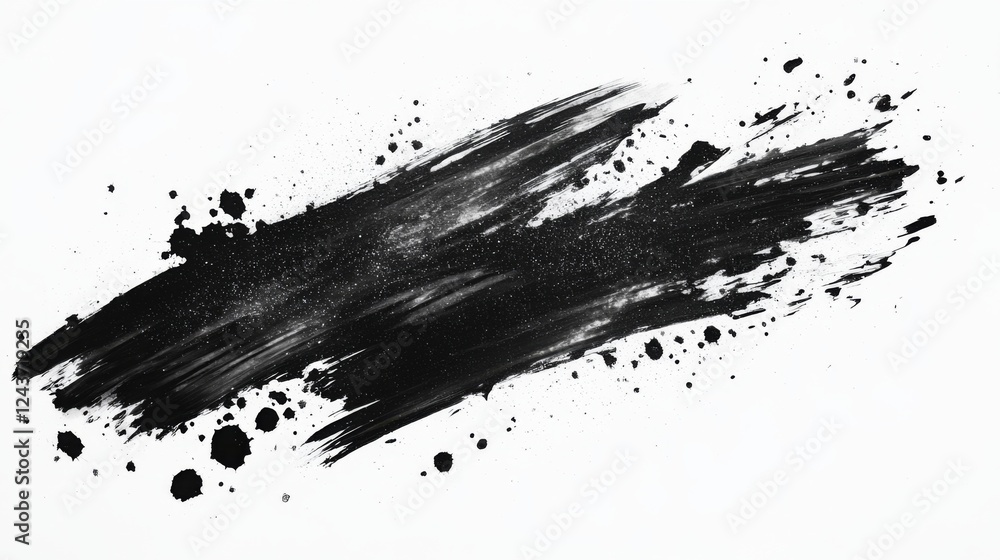 Abstract Ink Splatters and Brushstrokes Graphic Design Abstract Ink Splatters and Brushstrokes Graphic Design