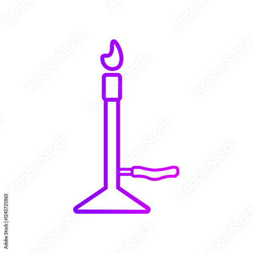 bunsen burner gradient icon