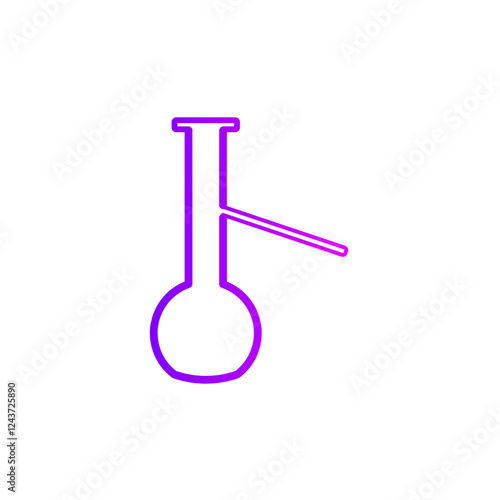 distillation flask gradient icon