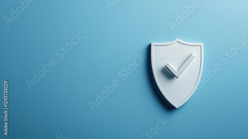 Free Download Minimalist shield with a checkmark, symbolizing safe online transactions - GFXLoad