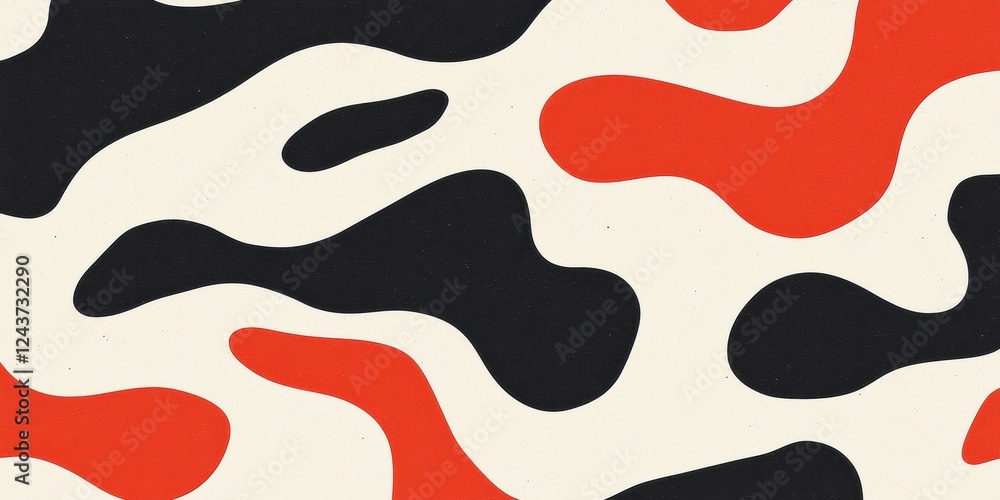Abstract Camouflage Pattern Featuring Wavy Shapes In Vibrant Colors On A Textured Background Abstract Camouflage Pattern Featuring Wavy Shapes In Vibrant Colors On A Textured Background