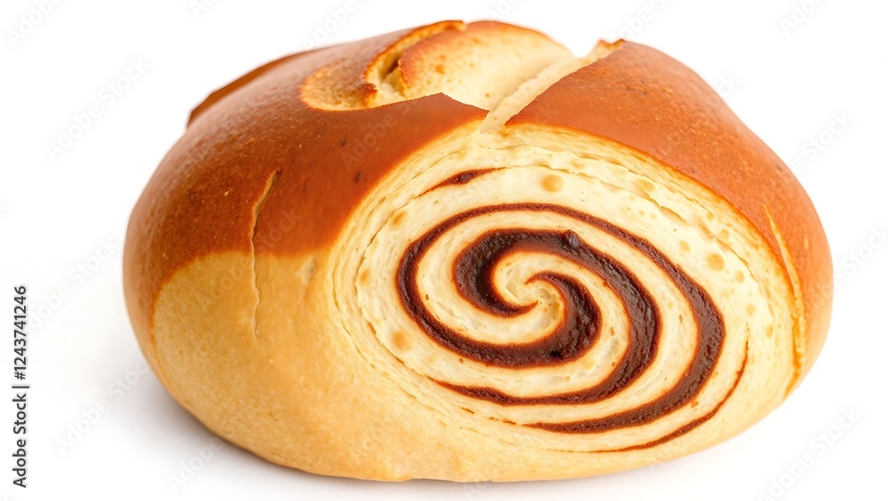 Soft chocolate swirl bread fresh from the oven ready to enjoy Soft chocolate swirl bread fresh from the oven ready to enjoy