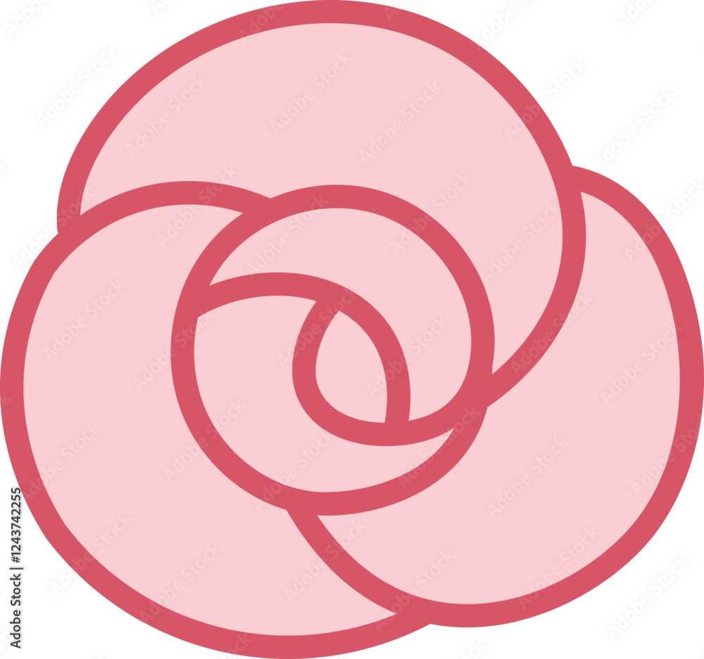 vector illustration of a pink rose vector illustration of a pink rose