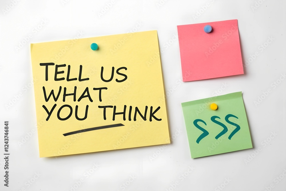 Sticky Notes Requesting Feedback