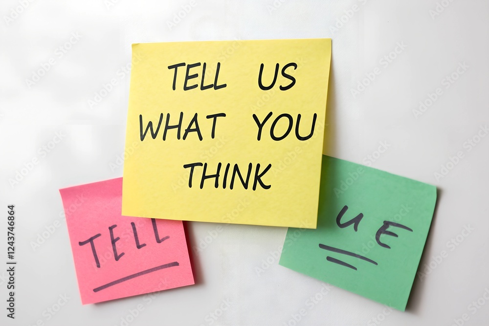 Sticky Notes Requesting Feedback Sticky Notes Requesting Feedback