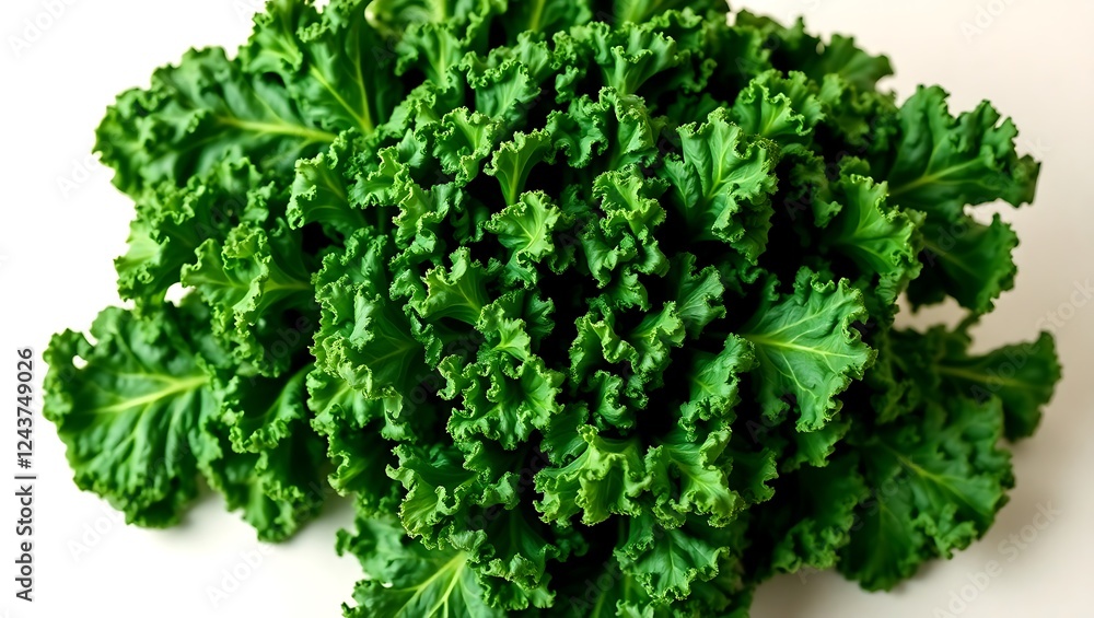 Obraz premium Fresh kale leaves for healthy meals and snacks