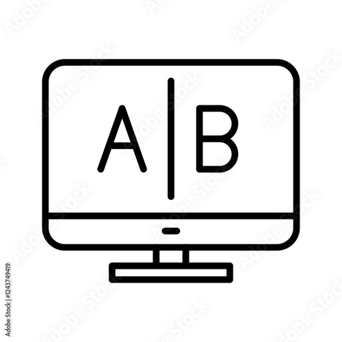 AB Testing Icon Design