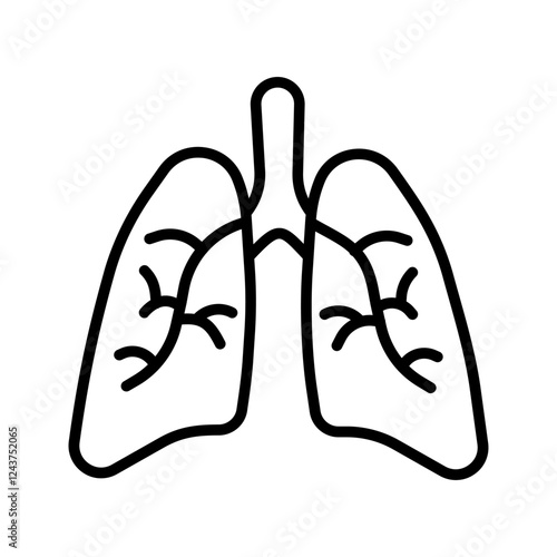 Lungs Icon Design
