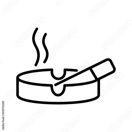 Ashtray Icon Design